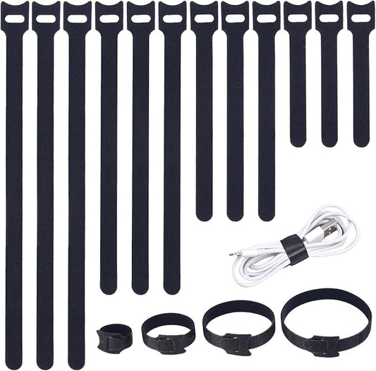 200PCS Reusable Cable Ties Wire Ties Cord Organizer Cable Organizer Adjustable by SyncYourLifeWithMVYC