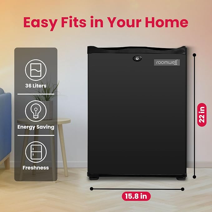roomwell 1.4 cu.ft Compact Auto Defrost 120V/12V Refrigerator - Image 2