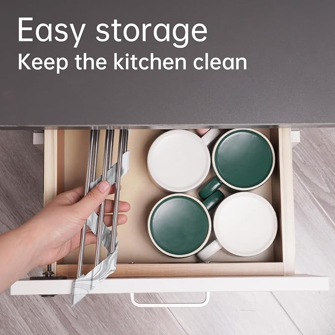 Tomorotec Marble Triangle Roll-Up Dish Drying Rack - Image 6