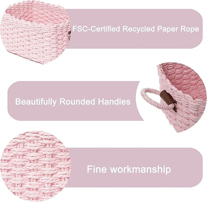 Small baskets for Organizing, Cute woven Storage basket - Image 5