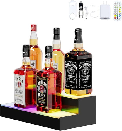 Dethan 2 Tier 15 Inch Liquor Bottle Display Shelf by ProfessionalAcrylicFactory
