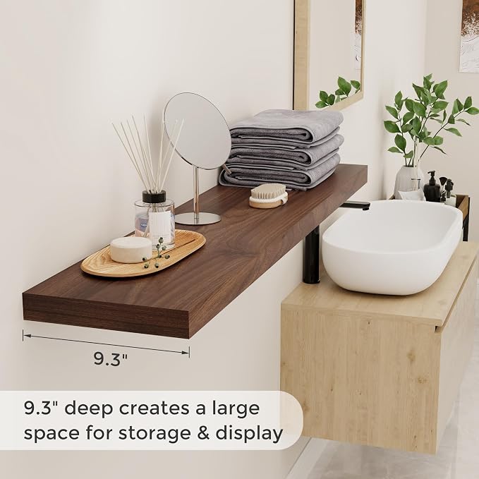 Floating Shelves 48 Inch Long, 9.3 Inch Deep Floating Shelf - Image 4