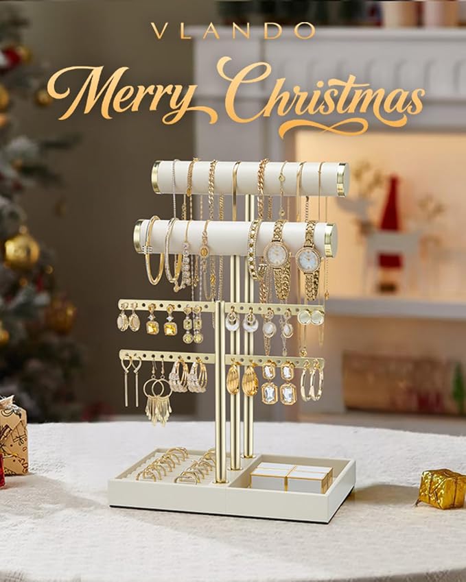 Vlando 3 Tier Jewelry Stand Organizer - Image 2