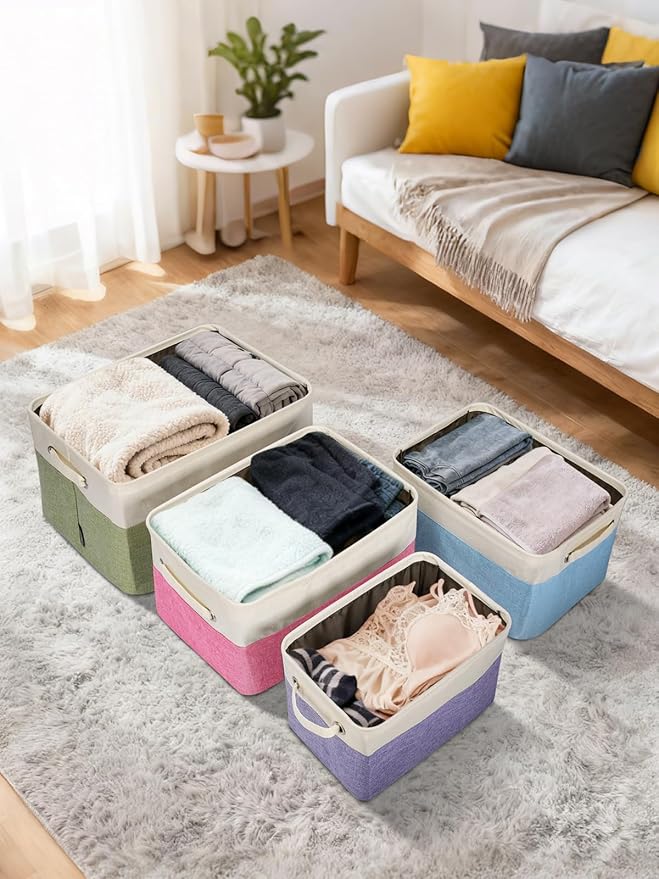 BALEINE 3 Pack Fabric Storage Bins - Image 7