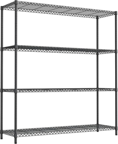 Stand Shelf Wire Rust-Proof Outdoor Storage Shelving 4-Tier Utility Shelving - Image 6