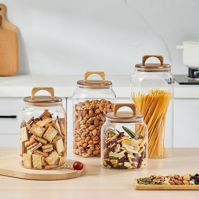 Sweejar Glass Jars for Laundry Room Organization, Half-Gallon Laundry Pods - Image 7