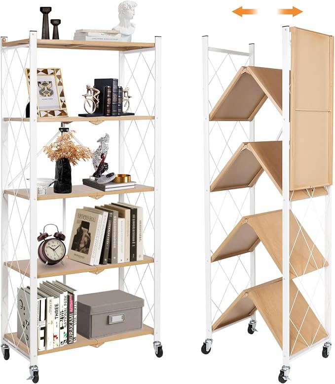 5-Tier Foldable Storage Shelves by YUANJIMI