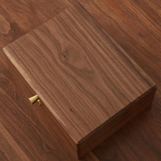 Solid Black Walnut Wood Jewelry Box - Image 3