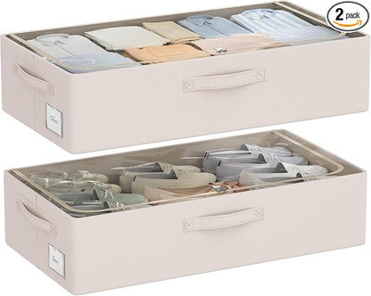 Under Bed Storage Bins Frame Storage Box Oxford Fabric Sturdy Underbed by CYhom