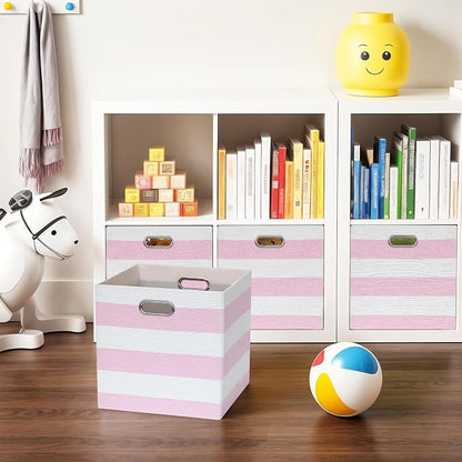 13x13x13 Storage Cube Bins, Foldable Storage Cubes Cubby Baskets Organizer - Image 7