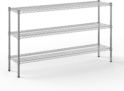 14" Deep x 60" Wide x 34" Height Wire Shelving Kit | 3-Tier | NSF Commercial by Regal+Altair