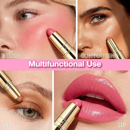 Kaely Contour Blush Multiuse Stick Makeup, Cream Bronzer Contouring Sticks - Image 3
