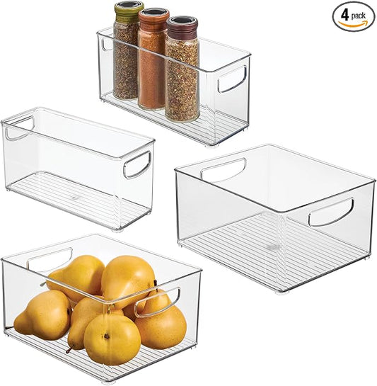 iDesign 4-Piece 50% Recycled Plastic Organizer Bin Set by iDesign