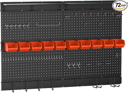 Ultrawall Black Pegboard Wall Organizer, 48X 36 inch by UltrawallGarageTools