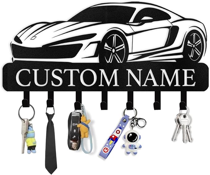 Personalized Key Holder Wall Mount by Dyoart