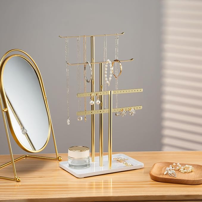 pickpiff Jewelry Stand Organizer Necklace Holder- 14.5" Sturdy Earring and - Image 2