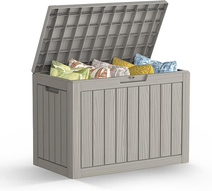 Mars Villa 45 Gallon Outdoor Storage Box, Resin Deck Box Waterproof, Storage by MarsVilla