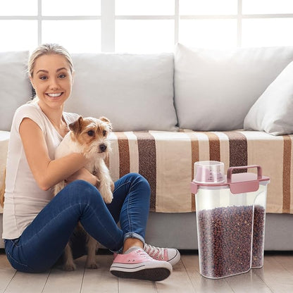 5-7Lbs Cat Dog Storage Container, Portable Pet Food Containers - Image 8