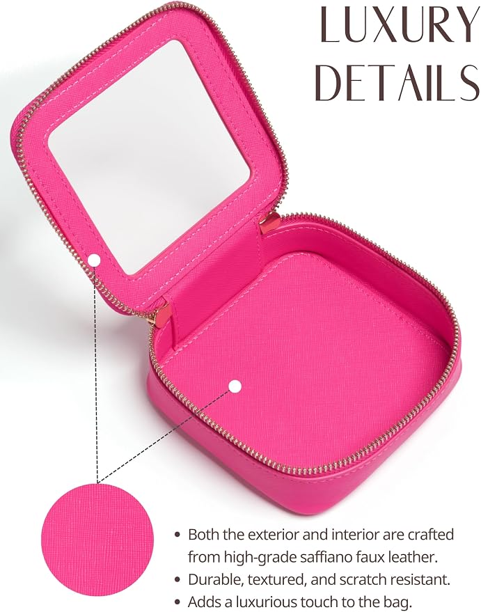 Popvibe Clear Makeup Bag Travel Cosmetic Case Transparent Toiletry Bag - Image 7
