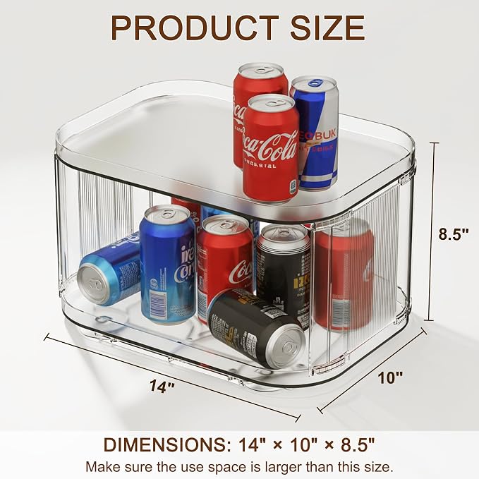 FIRJOY Lazy Susan Organizer for Cabinet, Countertop - Image 2