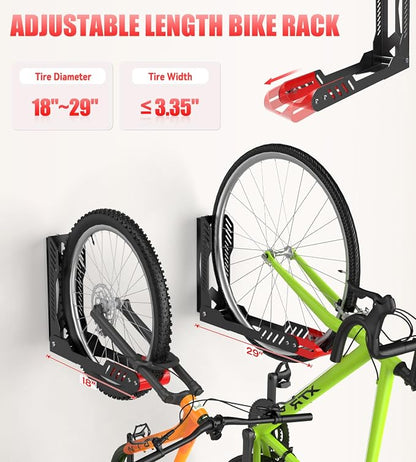 Swivel Bike Wall Mount, Space Saving Bike Rack Garage, No Heavy Lifting - Image 5