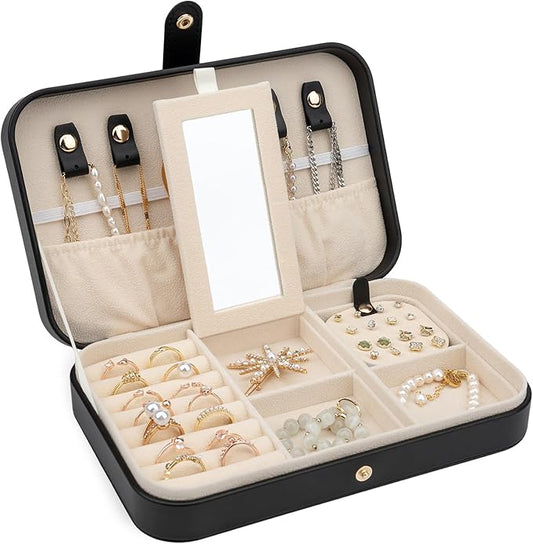 Small Jewelry Box, Travel Jewelry Case Portable Jewelry Boxes by V-LafuyJewelryBox