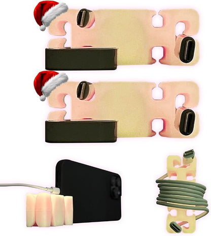 GlowBrick Stocking Stuffers for Adults Cord Management Weighted Cord Holder by CordBrick