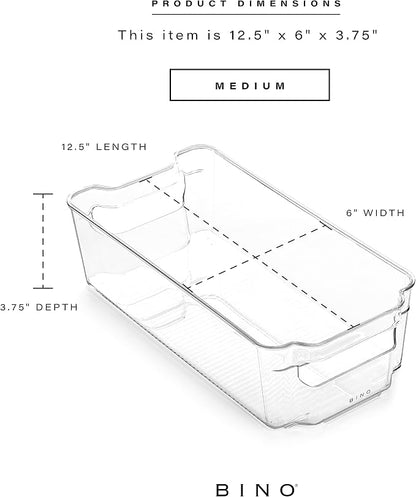BINO | Stackable Plastic Storage Bins, Medium - Image 3