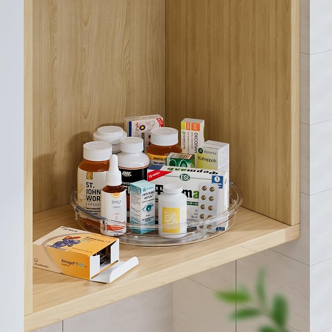 LAMU 4 Pack 9.25in Lazy Susan Organizer, Refrigerator, Table Top, Pantry - Image 6