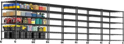 PrimeZone 6 Tier 80.7" H x 55.5" W x 24" D Wire Shelving by PrimeZone