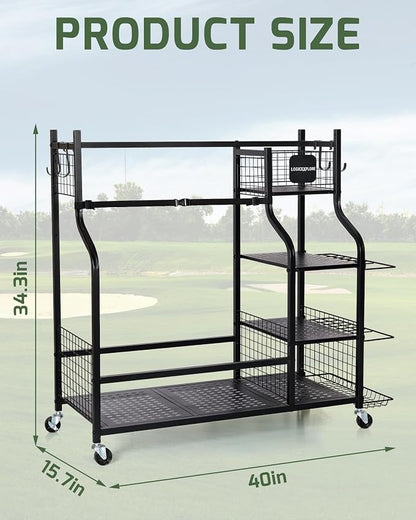 Golf Bag Storage Organizer Rack - Image 4