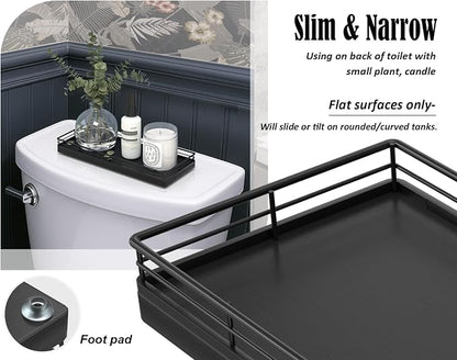 Bathroom Tray for Counter, Oak Wood 11" L Small Vanity Tray for Dresser Tops - Image 5