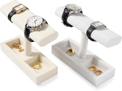 Oirlv Linen T-Bar Watch Display Stand Jewelry Display Props Jewelry Organizer - Image 4