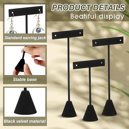 Marsui 12 Pcs Earring Display Set Earring T Bar Display Earring Holders - Image 3