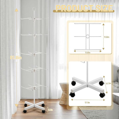 Retail Display Stand Rotating Display Rack 5 Tier Spinning Display Stand - Image 2