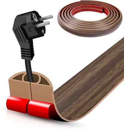 Floor Cord Cover Self Adhesive Cord Hider, 20FT Cable Management, Extension by DBHXXMB-HH