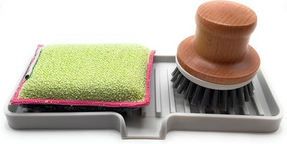 Happitasa Silicone Soap Dish Tray and Sponge Holder - Image 7