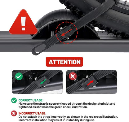 200LBS Foldable Aluminum 2-Ebike Carrier - Image 8