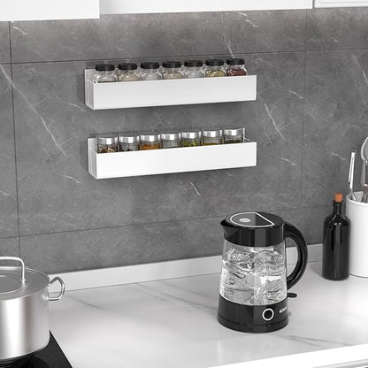 PMMASTO Adhesive Acrylic Spice Rack Organizer - Image 4