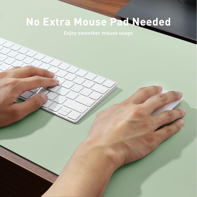 Aothia Large PU Leather Desk Pad Protector – Non-Slip Mouse Pad & Writing Mat - Image 3
