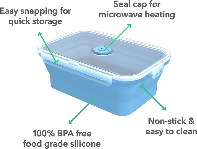 Vremi Silicone Food Storage Containers - Image 3