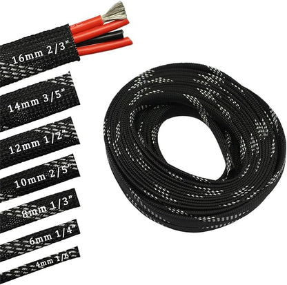 30ft PET Expandable Sleeving Wire Cable Sleeve by CBAZY