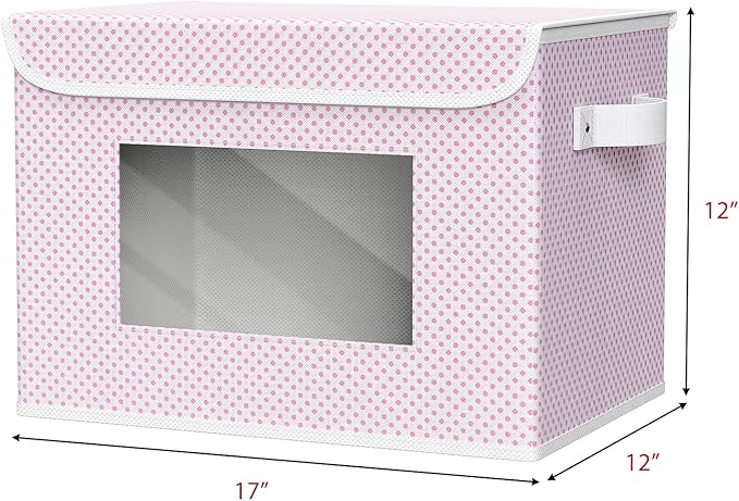 Univivi Fabric Foldable Storage Boxes Large Collapsible Stackable Storage Bins - Image 2