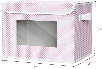 Univivi Fabric Foldable Storage Boxes Large Collapsible Stackable Storage Bins - Image 2