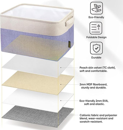 BALEINE 4 Pack Fabric Storage Bins - Image 7