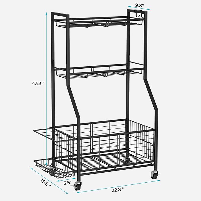 Sports Equipment & Toy Storage Rack - Image 2