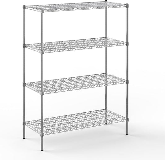21" Deep x 48" Wide x 64" Height Wire Shelving Kit | 4-Tier | NSF Commercial by Regal+Altair