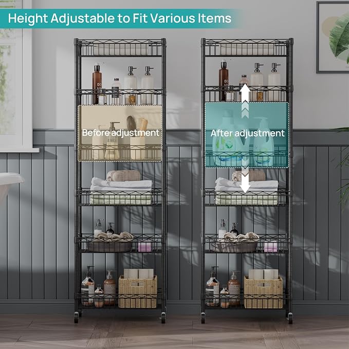 SINGAYE Shelf Closet Wire Shelving：Adjustable Metal Unit - Image 3