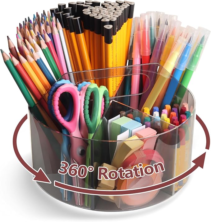 Absonic Acrylic Pen Holder Crayon Organizer by Absonic