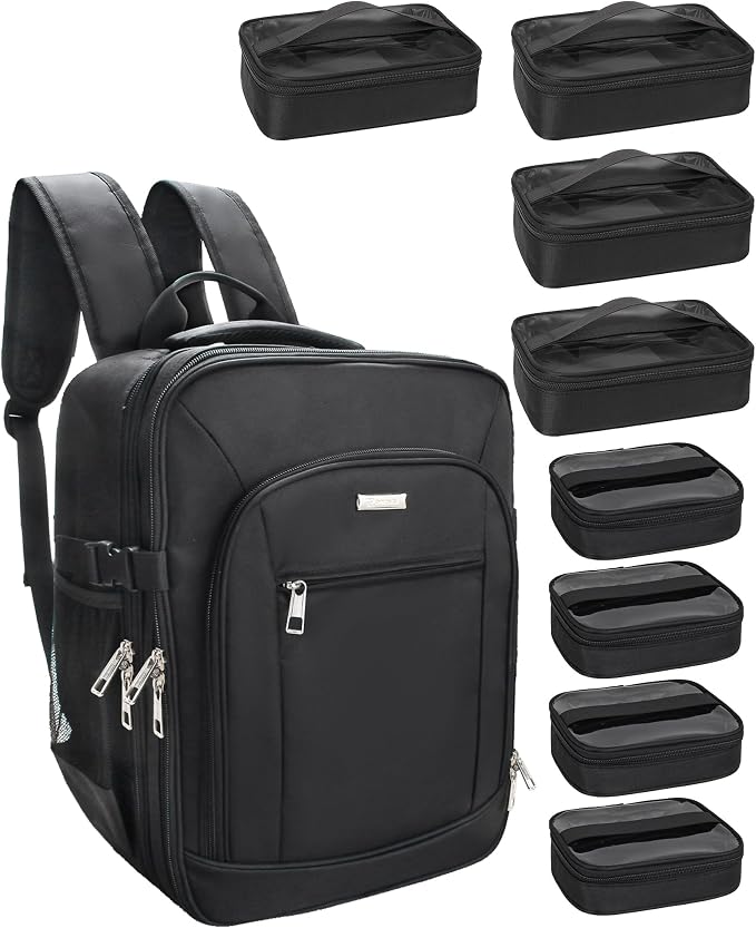 Makeup Backpack Professional Cosmetic Artist Bag Extra Large Travel Train Case by TANTO
